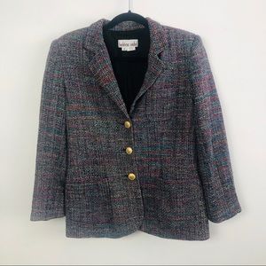 Colorful weave vintage blazer